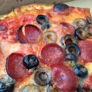 Pepperoni (mini) and black olives