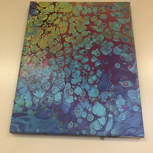 From the acrylic pour class for adults!