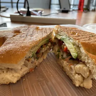 The Dali with avocado and roasted red peppers