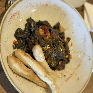 Pasta fazole w/ lobster and squid ink was outstanding