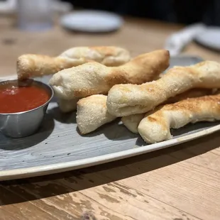 Garlic Parmesan Bread Twists ($6.50) ~ a must have every time you eat here ~