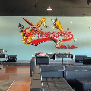 the interior of a restaurant