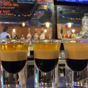Shots, bar drinks
