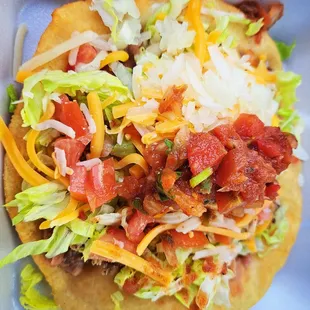 Frybread taco (like a chalupa but better)