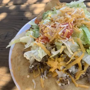 Indian taco large $8 definitely 5 stars