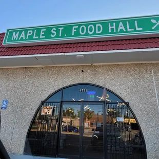 Food hall storefront