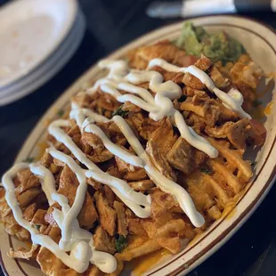 Pollo asada fries