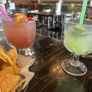 Strawberry and lime margaritas!!