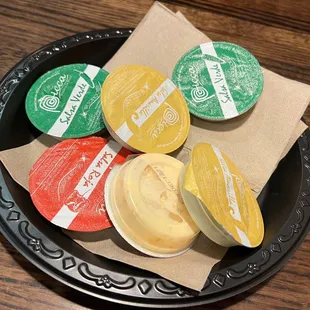 a variety of coffee pods