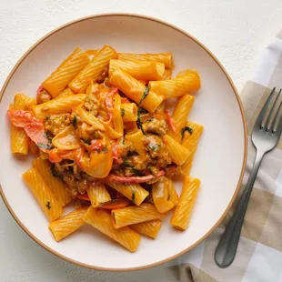 sausage &amp; peppers pasta