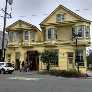 the exterior of the building