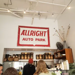 customers at the counter