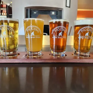 Flights for days - a great way to enjoy our beers on tap!