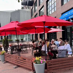 Outside dining area