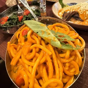 Bucatini with pomodoro sauce