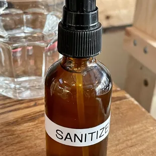 Sanitizer within hands reach