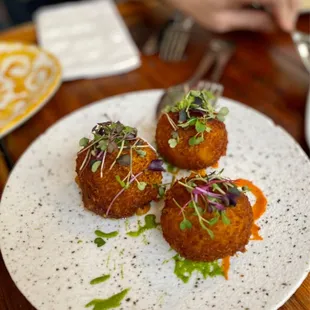 Arancini Catanesi (riceballs).