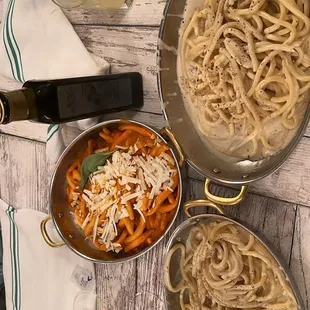 Cacio e Pepe maccheroni alla Norma
