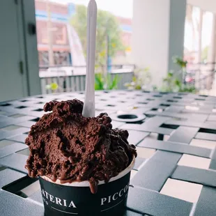 chocolate sorbet for all the lactose intolerant babes (it&apos;s better than the milk based choc in my opinion)