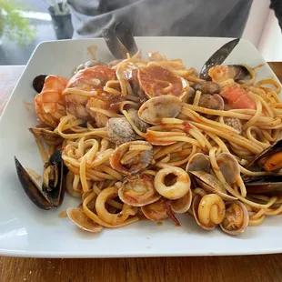 Seafood pasta