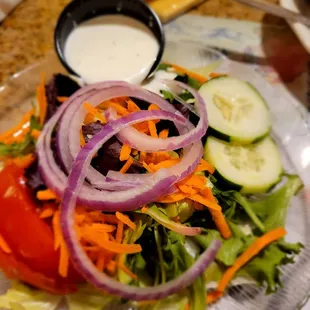 Salad with house made dressing
