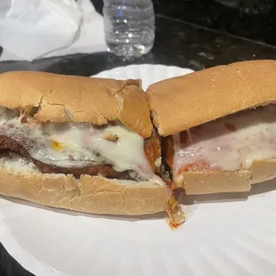 Chicken Parmesan sub