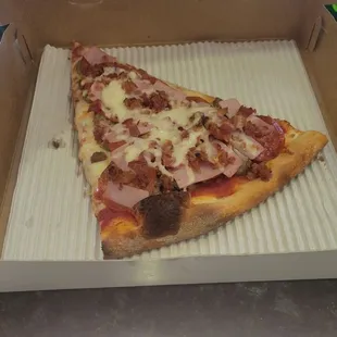 Meat lovers pizza