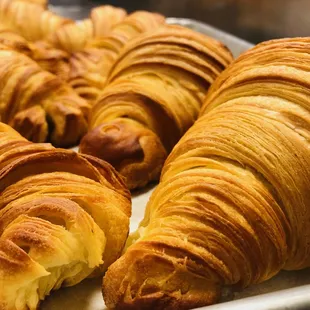 croissants on a tray
