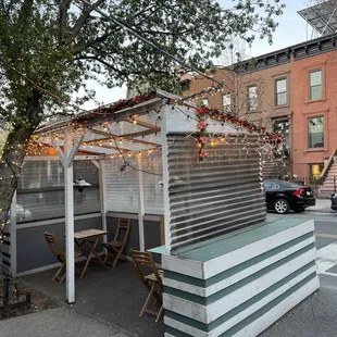 Outside dining