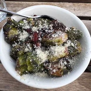 Caramelized Brussels Sprouts with Crispy Pancetta