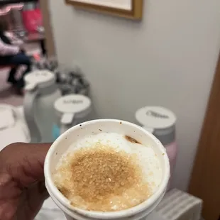 Macchiato. Espresso in it was burnt.