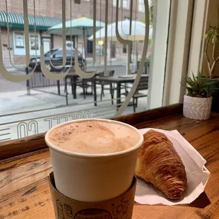 Holiday joy with croissant