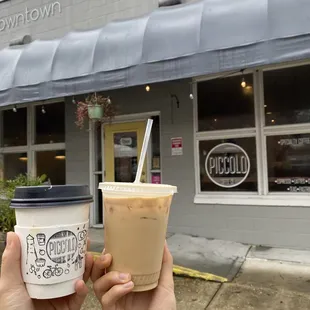 Vanilla coconut and lavender latte