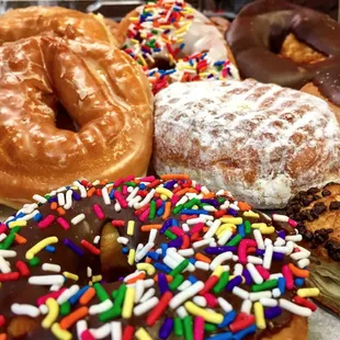 a variety of doughnuts