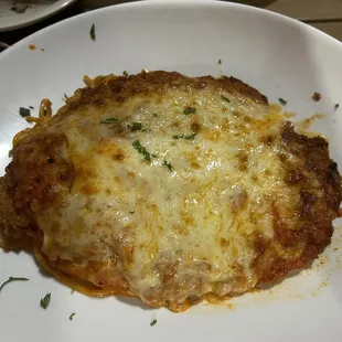 Drunken chicken parmigiana