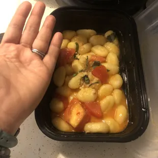 Hand added to show small size.