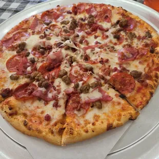 All Meat Pizza Light sauce