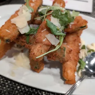 Fried zucchini appetizer