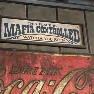 this place is mafia controlled watch you step