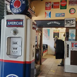 an old gas pump