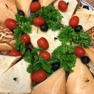 Assorted sandwich platter