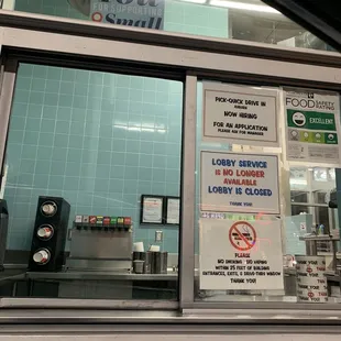 Drive thru window