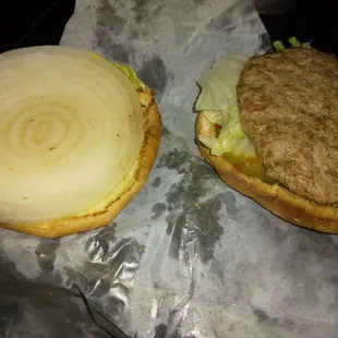 Ask for extra onion and they give it to you