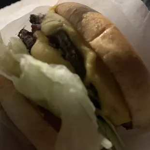 Double Deluxe Cheeseburger