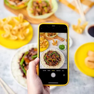 a person taking a picture