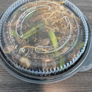 12/2/22 (fri): Mongolian Steak w/ chow mein! Decently portioned!