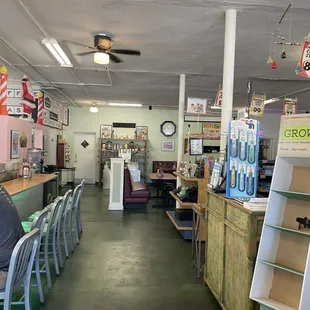Soda fountain seating, just like the good ole days!