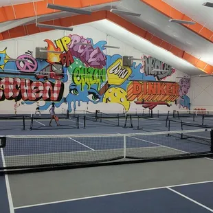 Indoor pickleball courts