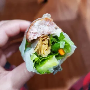 Pork Sausage Spring Roll