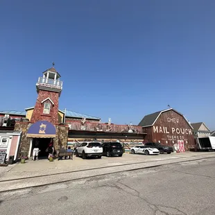 the front of the building